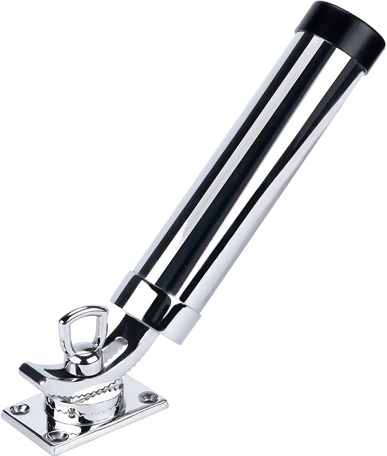 Fishing Rod Holder Stainless Steel Deck Mount Adjustable Yacht Fishing Rod Tube Support of Marine Boat  Accessories