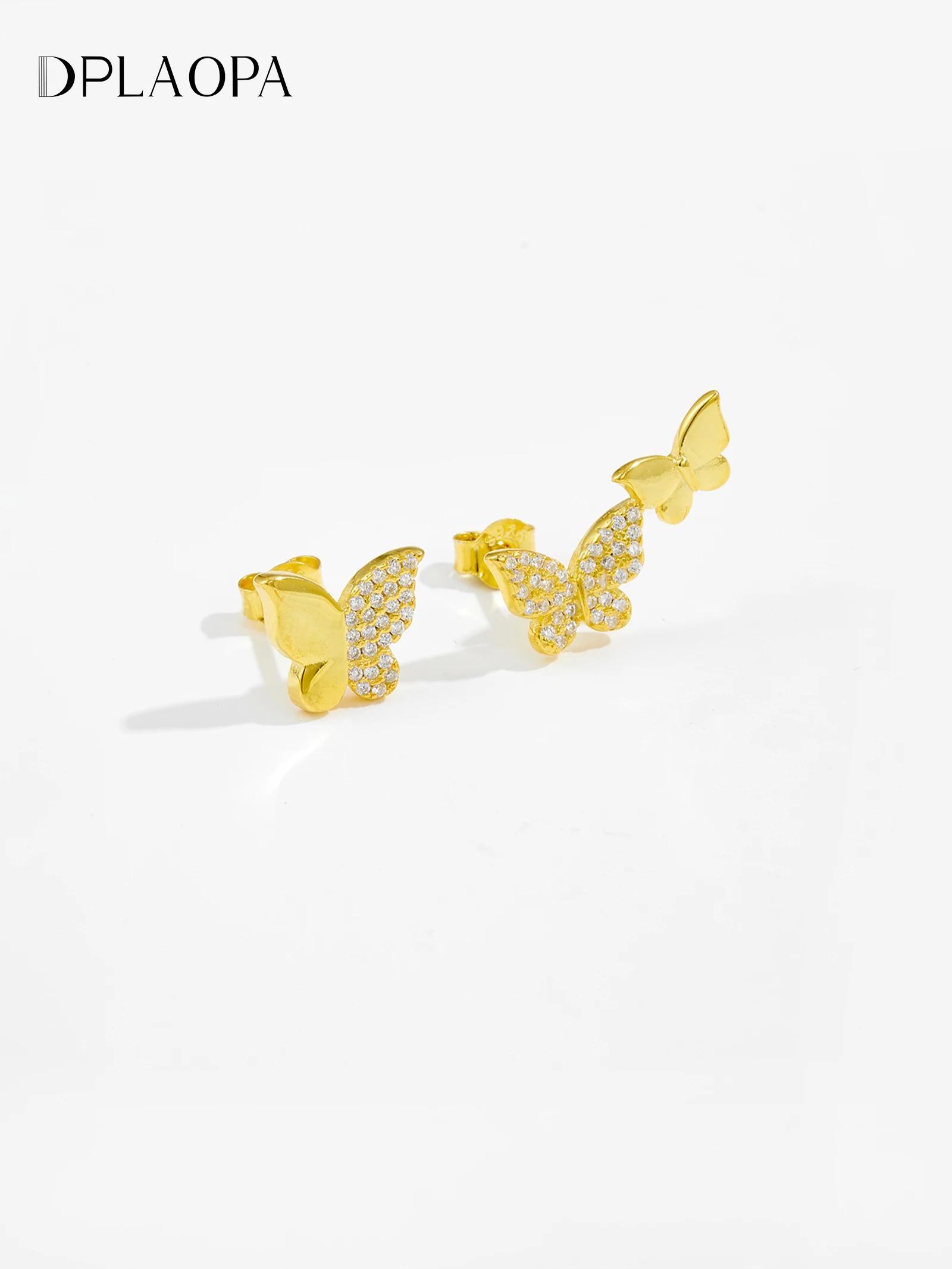 

DPLAOPA 100% 925 пробы серебряные, золотые и выложенные искусственными зажимами, большие животные, Необычные Драгоценности для пирсинга