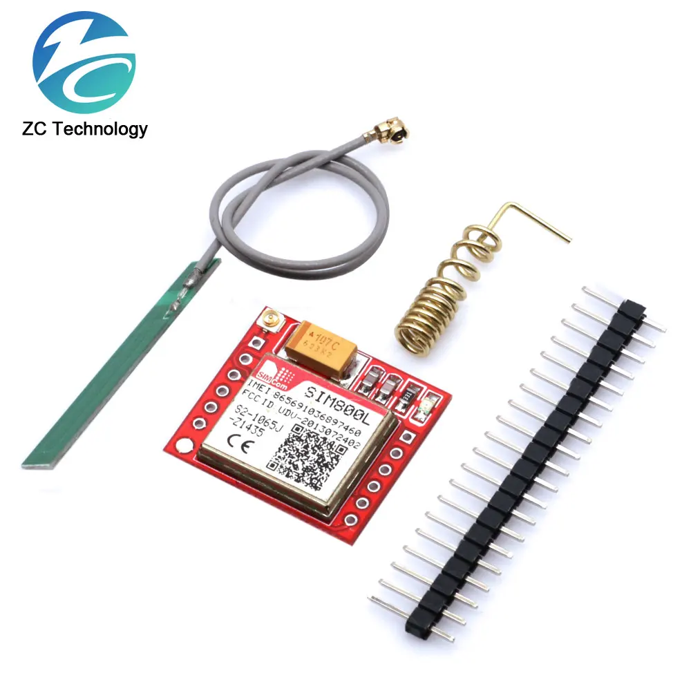 SIM800L GPRS moduł GSM rdzeń czterozakresowy Port szeregowy TTL interfejs IPX antena PCB karta Micro SIM dla Arduino Smart Phone