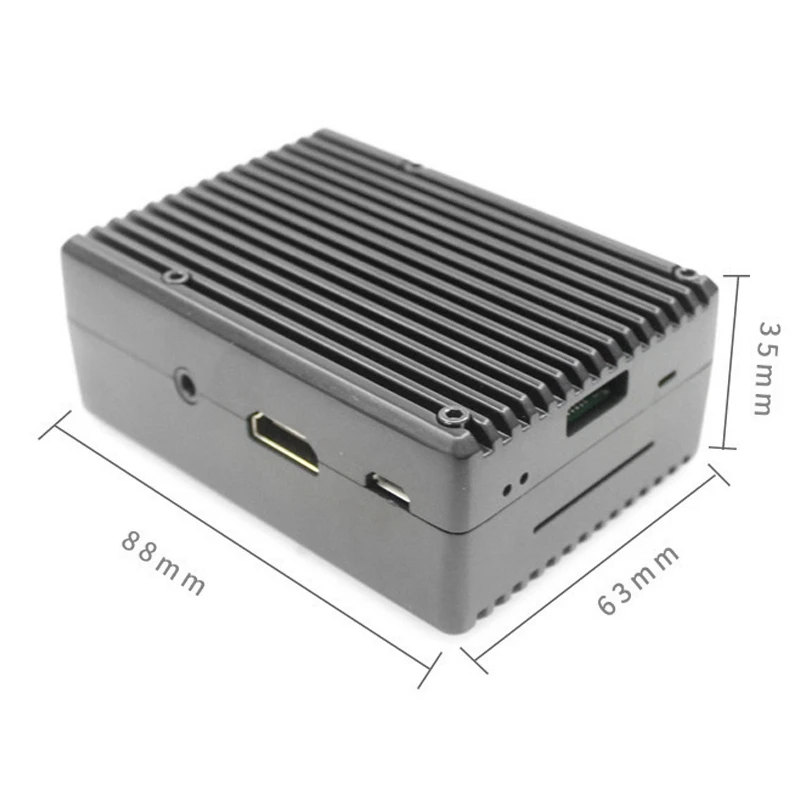 علبة من سبائك الألومنيوم لحامل التوت pi 3b/3b + ، علبة معدنية للتبريد ، بالوعة حرارية