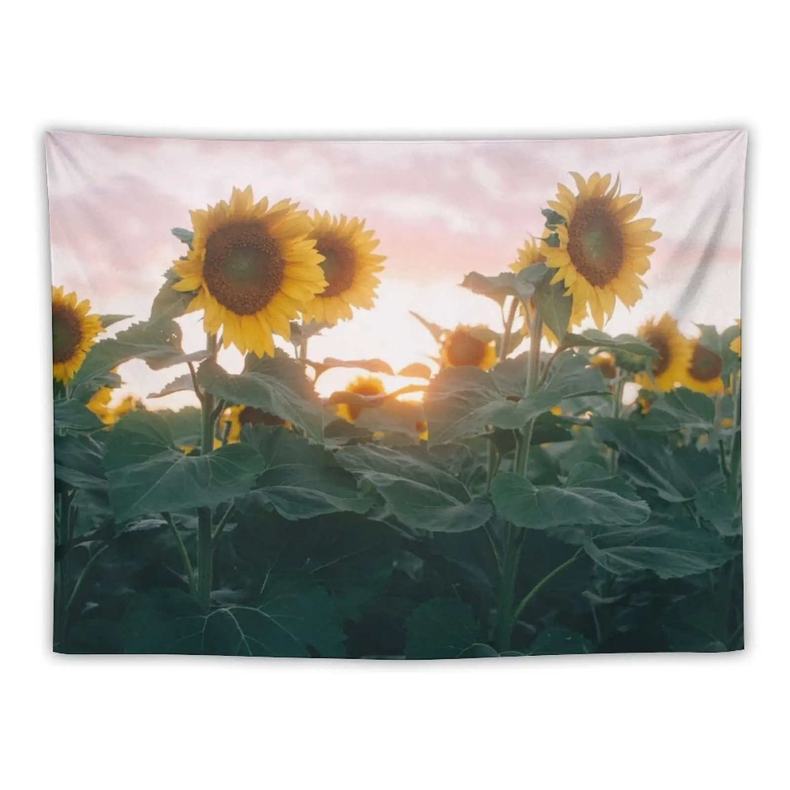 

Sunflower Sunset Tapestry Outdoor Decoration Decoration For Rooms Tapestry