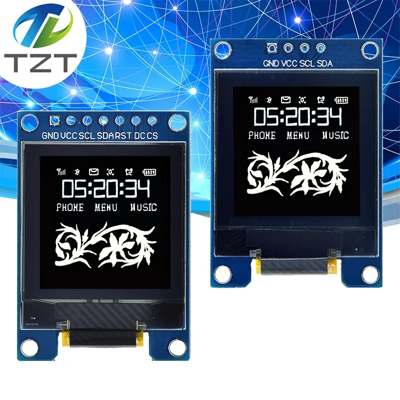 1.1 Inch OLED Display 96×96 LCD Module Interface SPI SH1107 7PIN LCD 1.1 