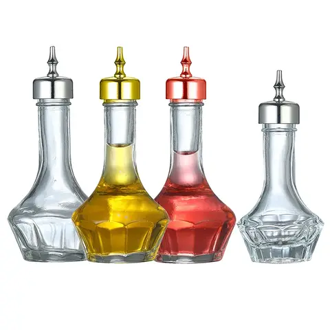 비터스 병 30ml/50ml 유리병 칵테일 비터스 병 유리 스타벅스 컵 유리 계량 컵 스무디 컵 뚜껑이 있는 컵