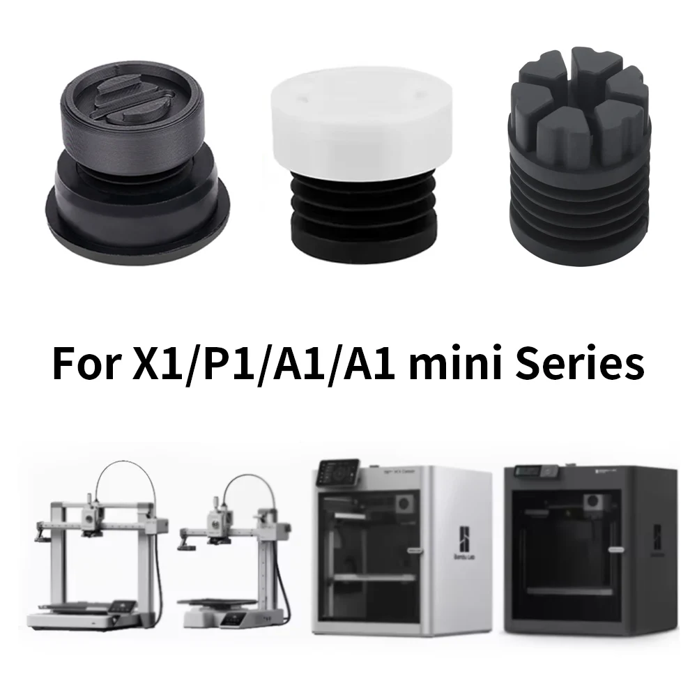 

Feet For Bambu Lab P1S Bambulab X1 Carbon Anti Vibration Feet Anti-slip Dust-proof Rubber Foot Pad Fit H2D A1 A1Mini 3D Printer