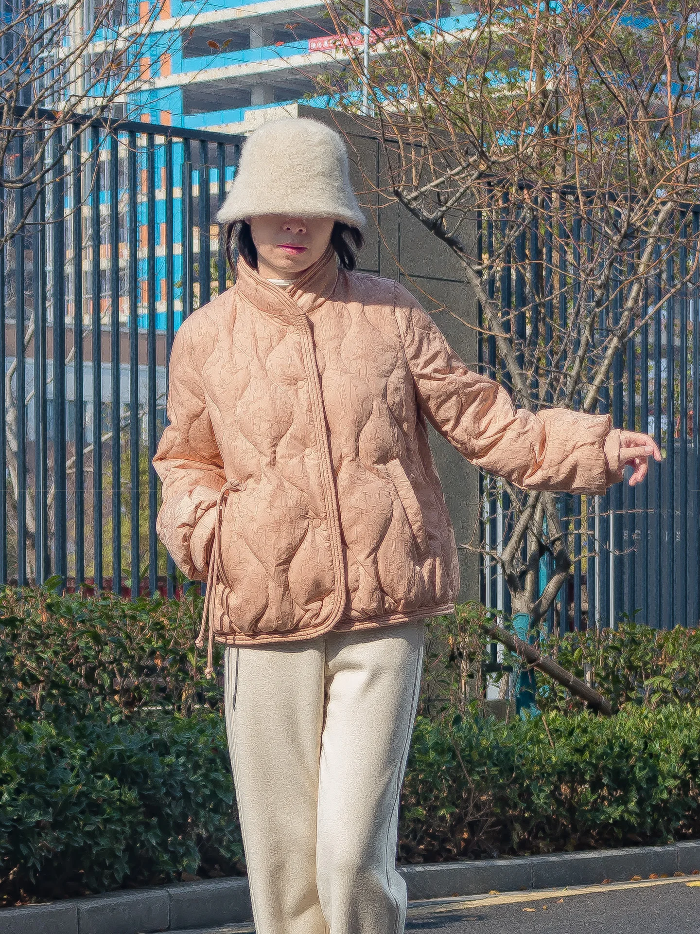 

Chinese Artistic Texture ort Goose down Jaet Women's Thiened Warm Stand Collar Padded Coat Artistic Sle Regular Fit