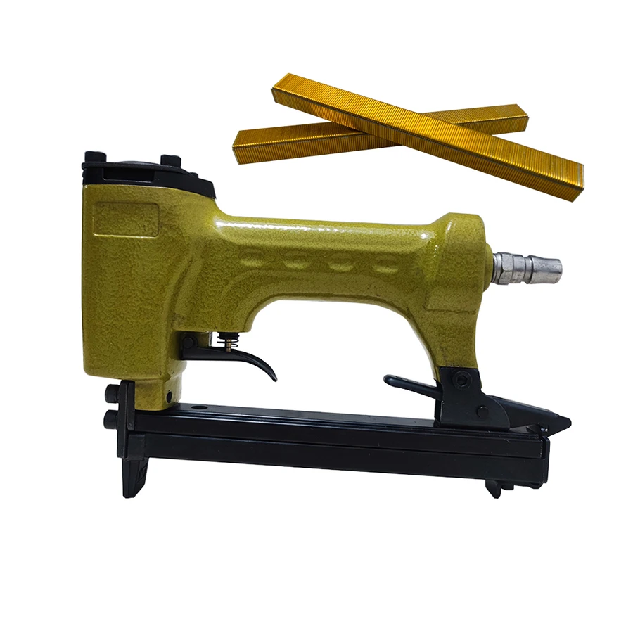 

OEM ODM 10J 10F Пневматический степлер для фоторамки Линейный степлер Пистолет для ногтей V Box
