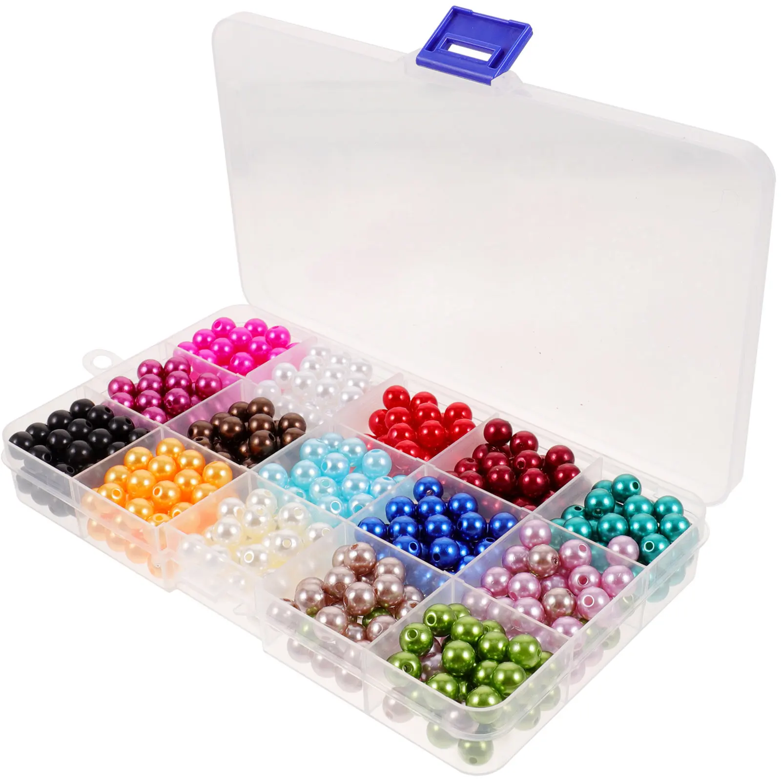 

1 коробка круглых искусственных жемчужных бусин из АБС-пластика, рассыпные бусины-разделители для изготовления ювелирных изделий своими руками, поделок, декора для дома, многофункциональные бусины