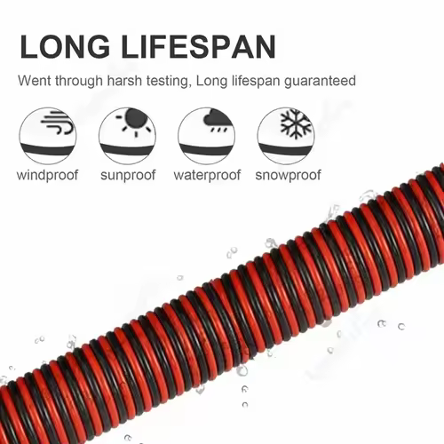 12V Red Black Hookup Wire 2 Pin Automotive Flat Cable LED Extension Wires For Doorbell LED Ribbon Lamp Tape Lighting Speakers - Image 5