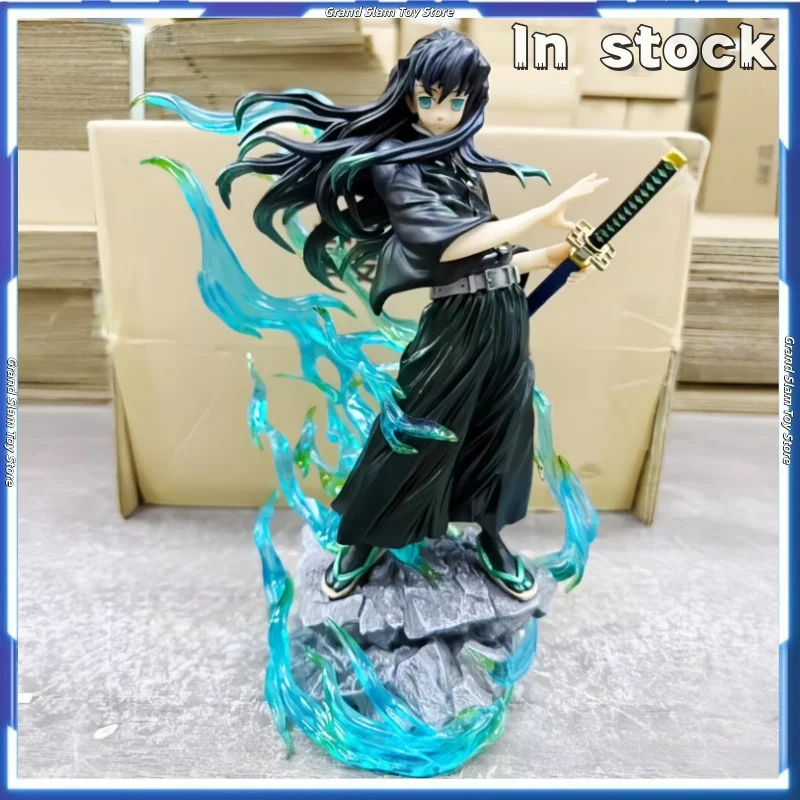 

New Demon Slayer Anime Figures 26cm Tokitou Muichirou Figurine Pvc Statue Desktop Ornament Collectible Model Christmas Gift Toys
