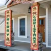 Christmas Door Banner Door Couplet Merry Christmas Decoration For Home 2025 Navidad Kerst Natal Noel Xmas Decor New Year 2026 4