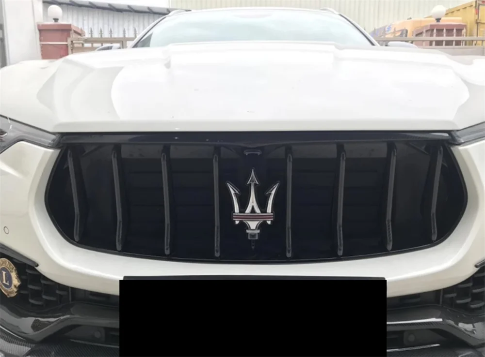 Verwendet für 13–19 Maserati Levante Original Carbon Fiber M-Stil Auto Kühlergrill Dekoration Außenzubehör