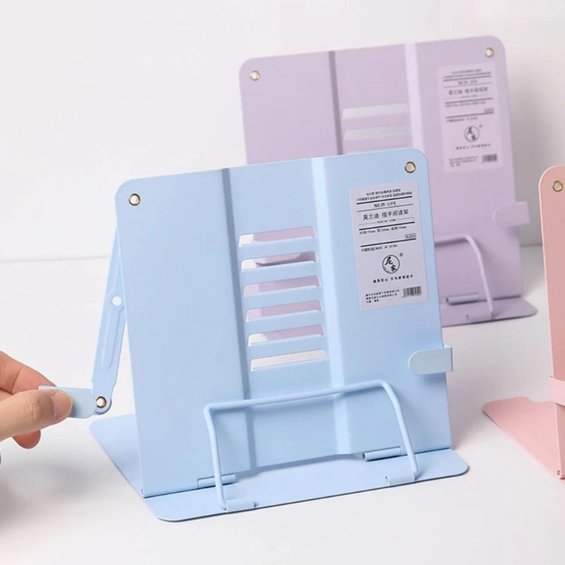 Металлическая подставка для книг, регулируемая подставка для чтения книг, подставка для чтения, складной настольный держатель для книг, сверхпрочная подставка для чтения книг