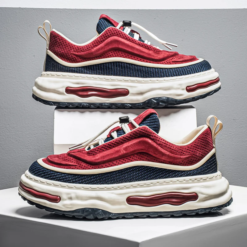 

2025 Men's Color-Plaid Fashion Casual Shoes, Anti-slip and Wear-resistant, Versatile Fall New Style Casual Sports Shoes