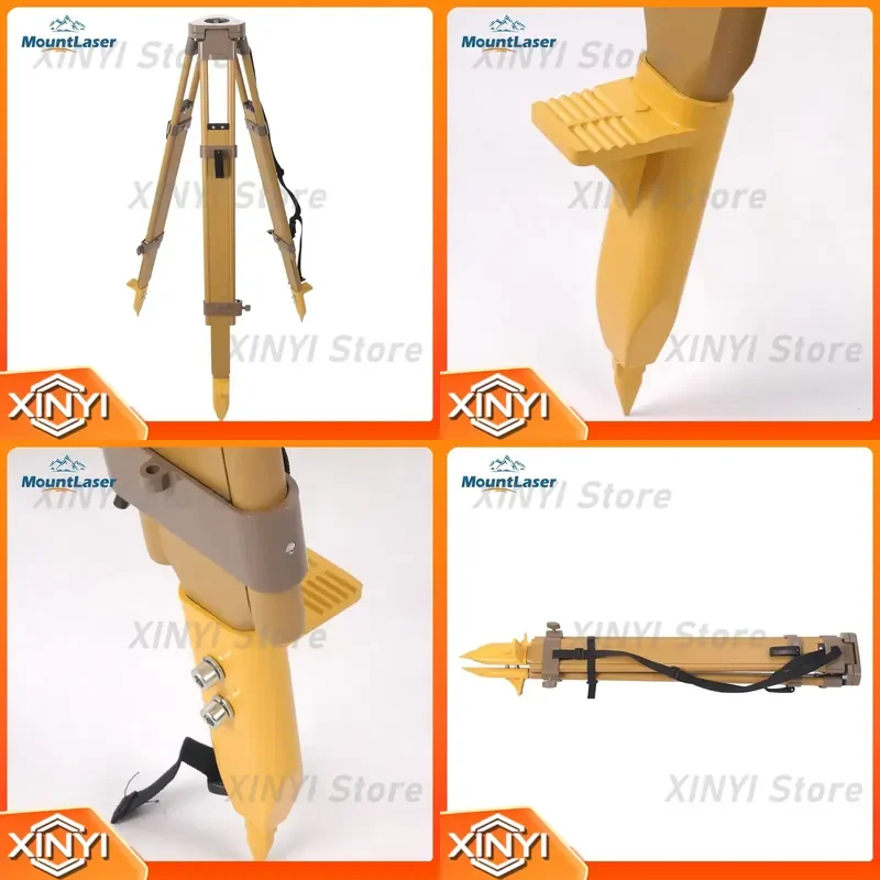 Heavy Duty Wooden Tripod for Total Station GNSS RTK Auto Level Theodolite RTW20B-FCD Surveying Equipment Tripod Stand for