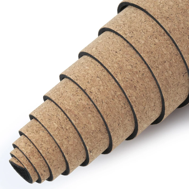 โรงงานขายตรงนิเวศวิทยา Cork ฟิตเนสเสื่อโยคะคุณภาพสูงลื่น TPE เสื่อโยคะ