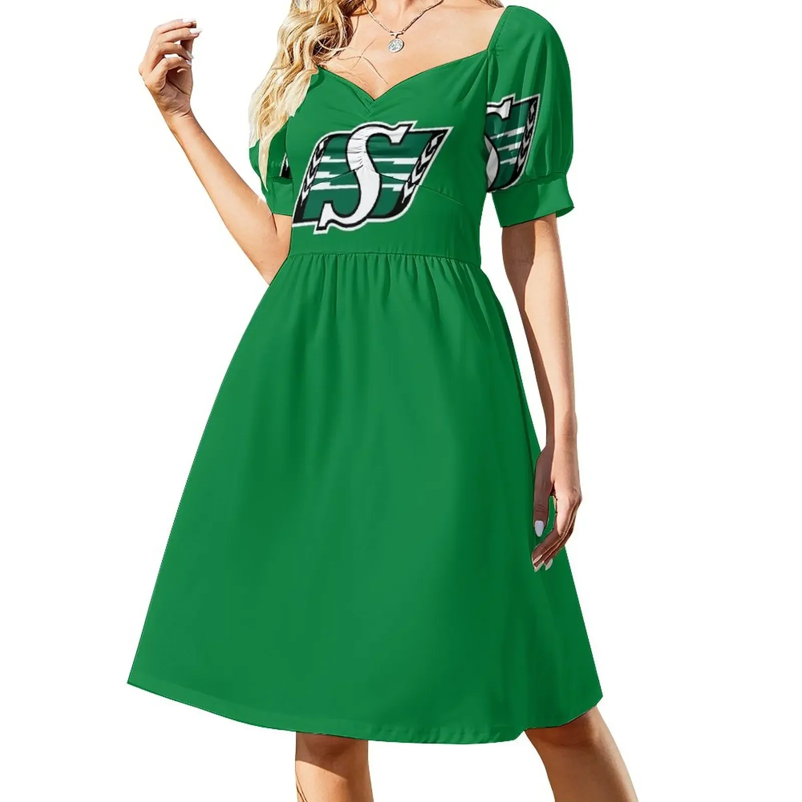 

Saskatchewan Roughriders Short-Sleeved Dress Long veiled dresses clothing women summer 2025