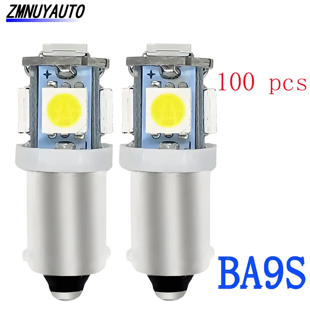 100 шт. BA9S T11 T4W LED H6W Светодиодная лампа 5SMD 5050 LED 1206 Автомобильная клиновая светодиодная лампа Автоматическая лампа номерного знака белый красный желтый 12 В 100 шт. BA9S T11 T4W LED H6W Светодиодная лампа 5SMD 5050 LED 1206 Автомобильная клиновая светодиодная лампа Автоматическая лампа номерного знака белый красный желтый 12 В