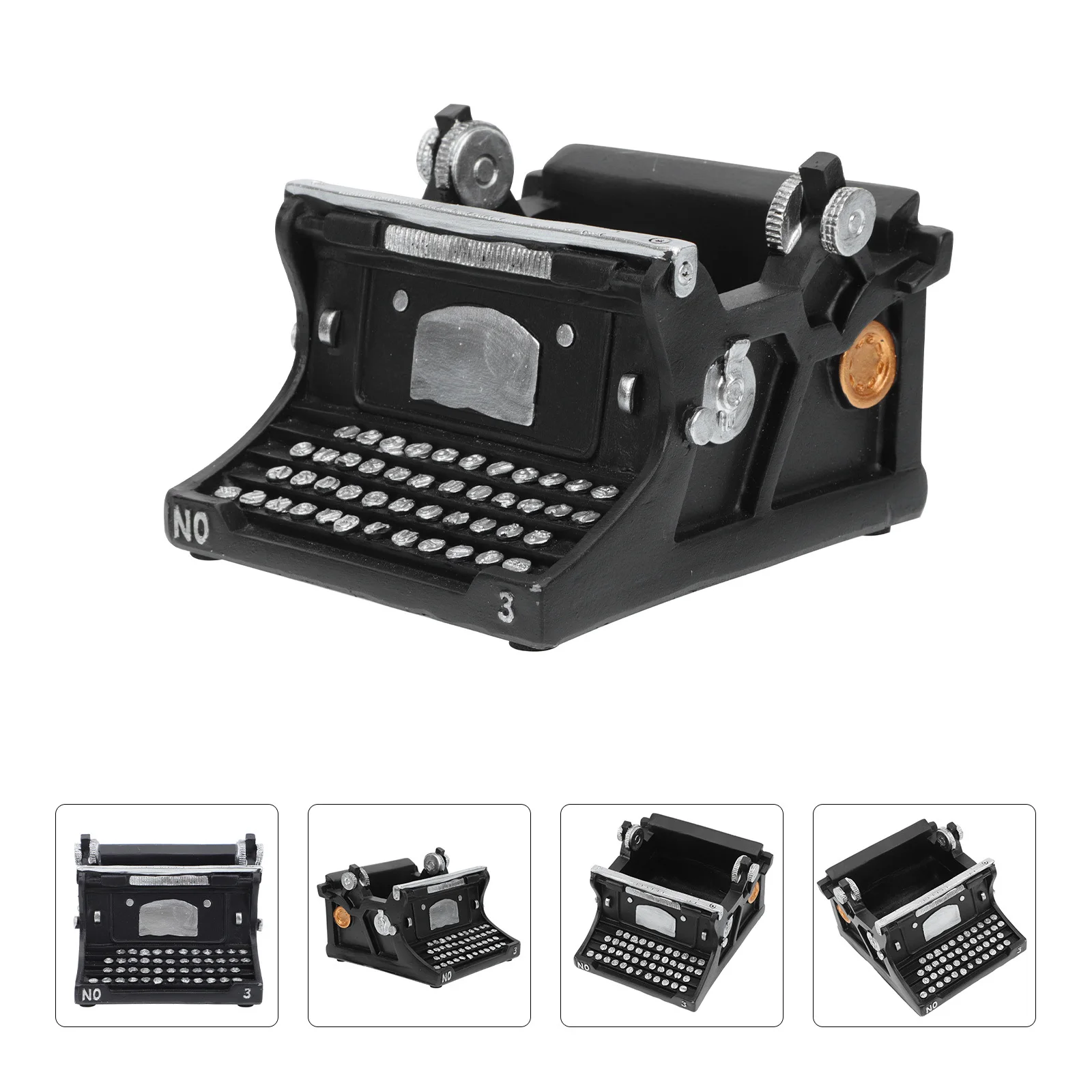 

Resin Typewriter Flowerpot Functional Ornament for Houseplants Balcony Garden Indoor Outdoor Use Modern Resin Planter Pot