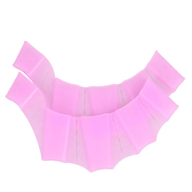 1Pair Unisex Frog Type Silicone Girdles Swimming Hand Fins Flippers Finger Webbed Gloves Paddle Water Sports Accessories