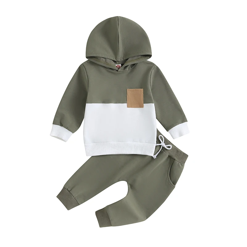 Kupretty Toddler Baby Boy Winter Clothes Long Sleeve Hoodie Sweatshirt Tops and Pants 3 6 9 12 18 24 Months Fall Outfits Set