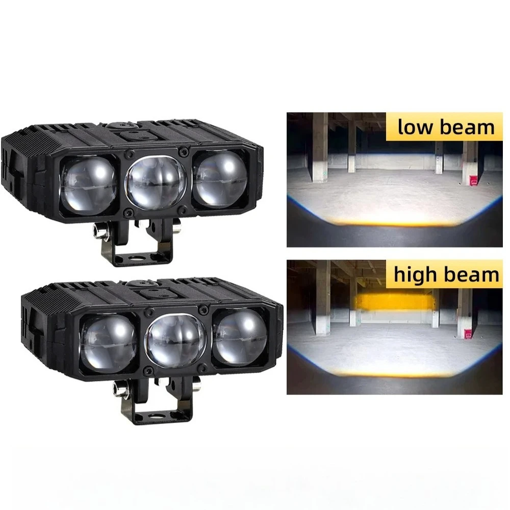 

Светодиодная фара для мотоцикла, 12 В, высокая яркость, мотоциклетная фара, автомобильная внешняя светодиодная фокусирующая вспомогательная прожектор, мощный 160 Вт