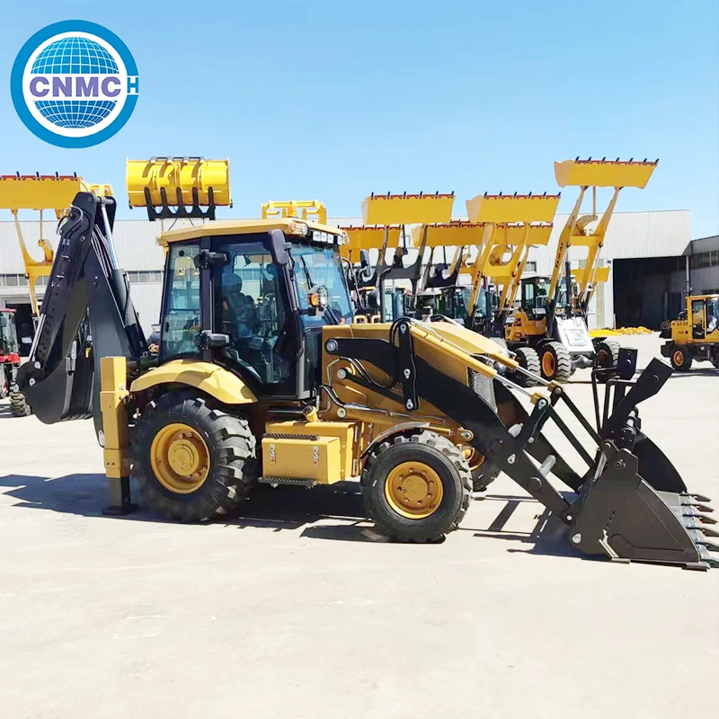 

CNMC 4x4 Wheel Loader 9 Ton Customizable Multifunctional Factory Direct Backhoe Loader Two-End Operation Garden Farm Use