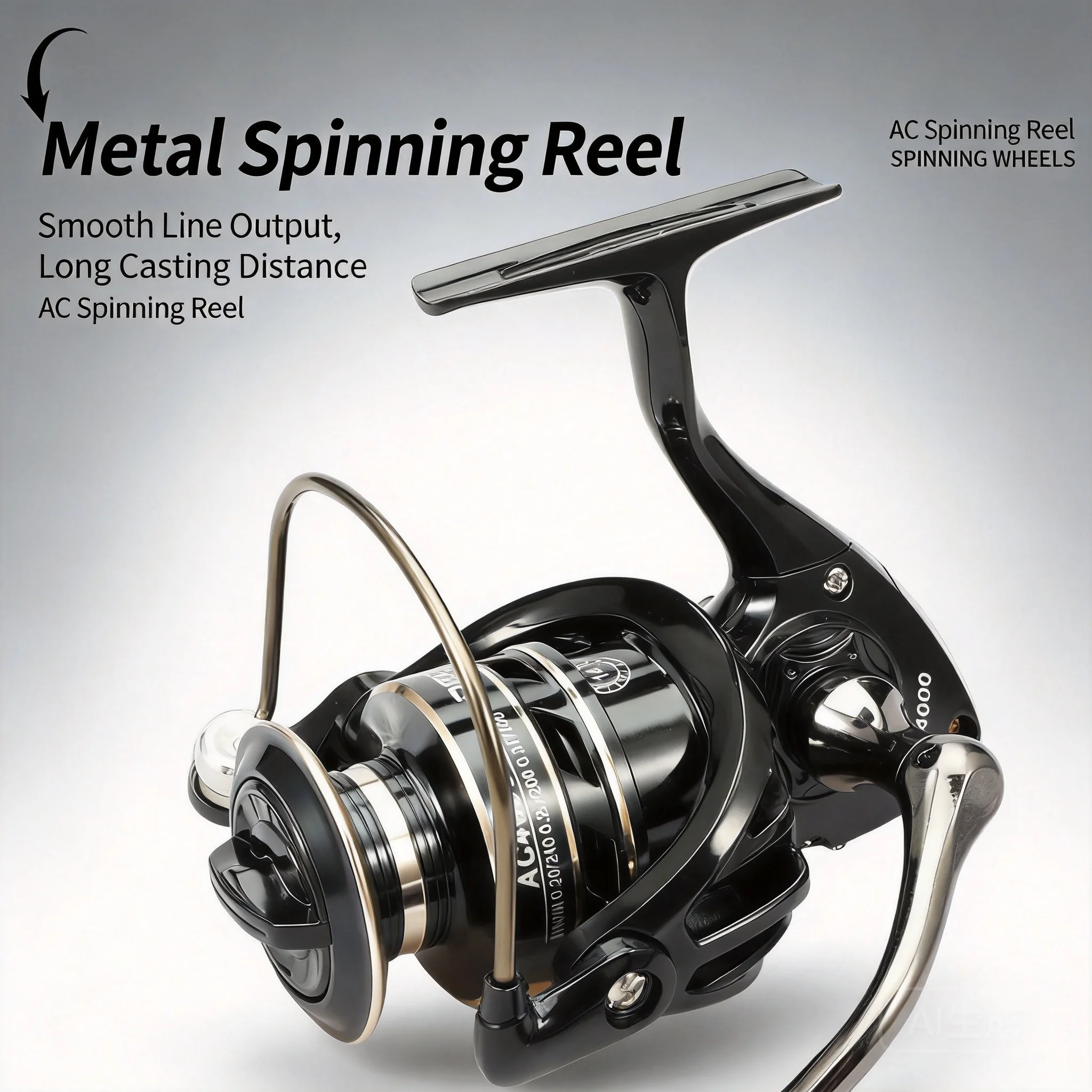 

Ac Series All Metal Spinning Fishing Reels 2026 3000 4000 5000 6000 7000 Long Casting Smooth Line Output For Freshwater Saltwate