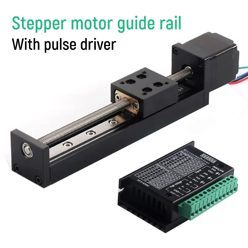 

Miniature T-Type CNC Sliding Table Rail Precision Linear Stepping Motor Electric Slide Module Drive Kit with Linear Guide