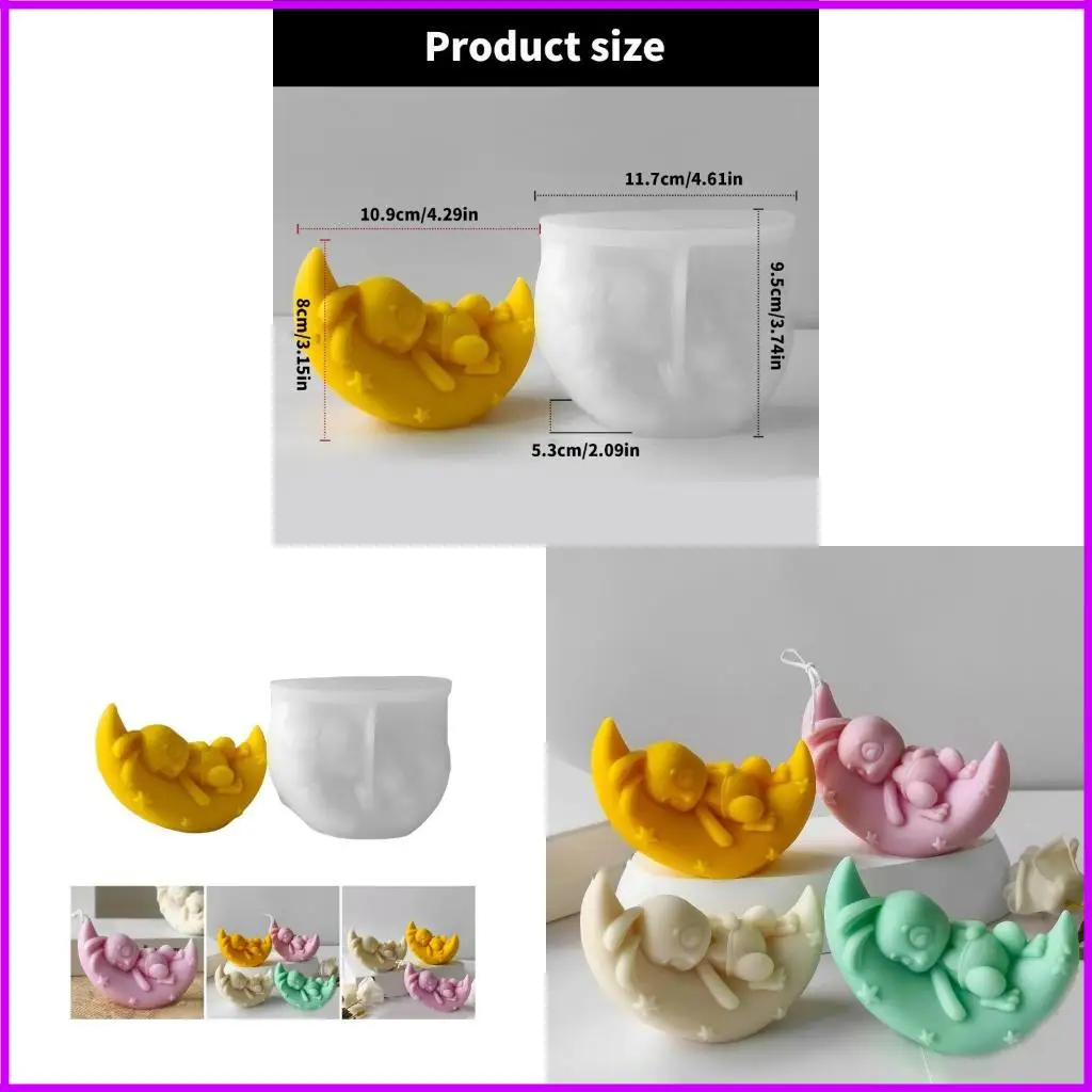 

Силиконовая плесень луны формы кролика