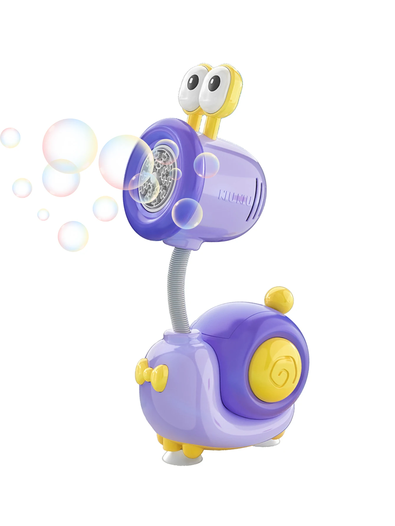 لعبة آلة فقاعات الحلزون، آلة فقاعات أوتوماتيكية مع ضوء، فقاعة قوس قزح عالية الإخراج، آلة فقاعات احترافية محمولة #1