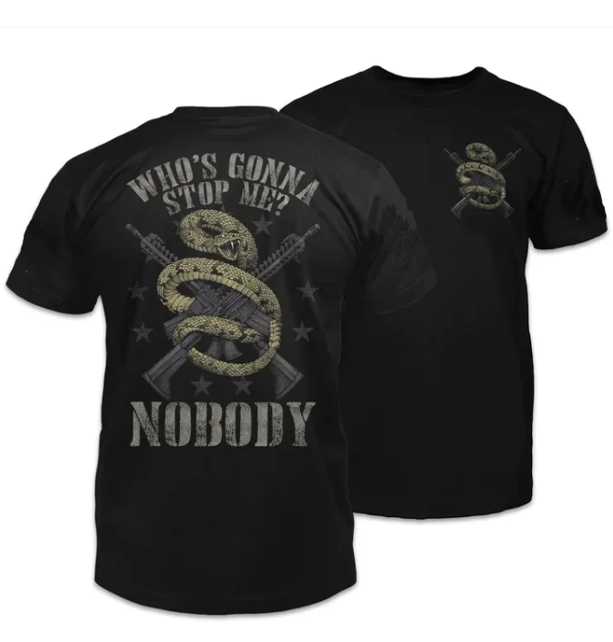 

Rare Rattlesnake Wrapped Around AR-15 T-Shirt 100% Cotton O-Neck Summer Short Sleeve Casual Mens T-shirt Size S-3XL