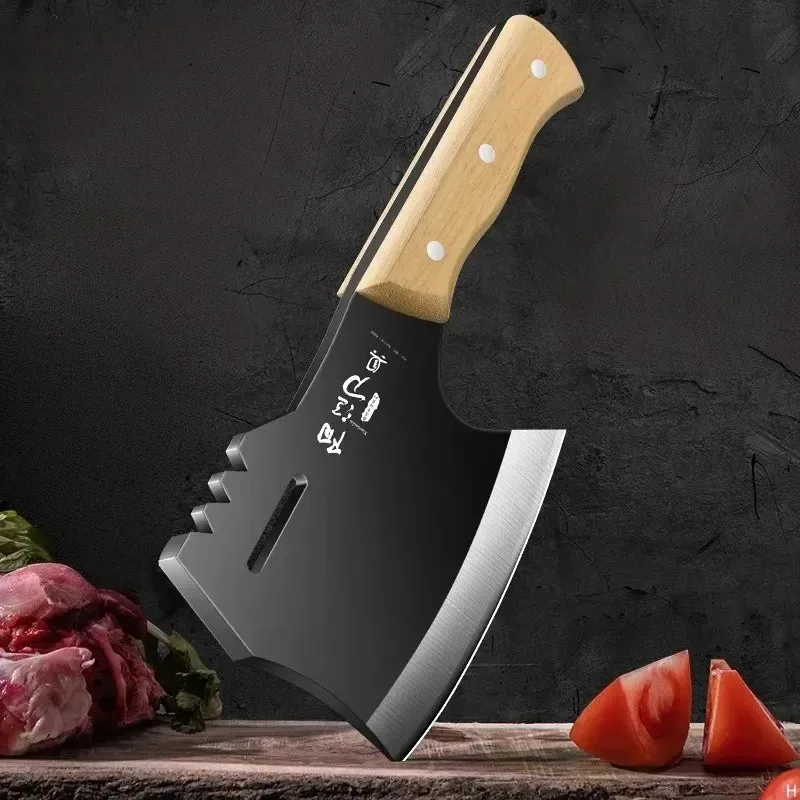 1/2pc-high carbon steel chef special slicing knife, kitchen sharp iron knife, kitchen knife household chopping bone knife