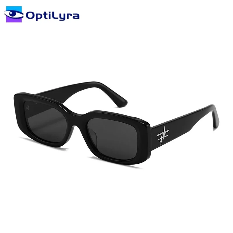 

OptiLyra Brand Women Fashionable And Versatile Square-Frame Sunglasses Nylon Sunglasses Outdoor UV Protection Goggles