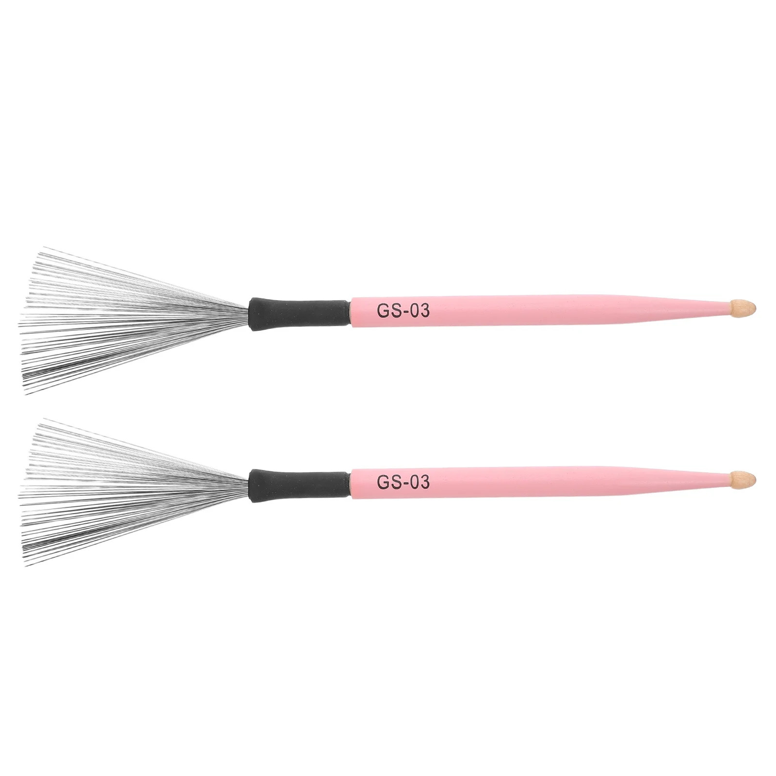 

1 Pair Maple Wood Drum Stick Brush Set Carbon Steel Wire For Jazz Percussion Instrument Accessories Drum Set Broom