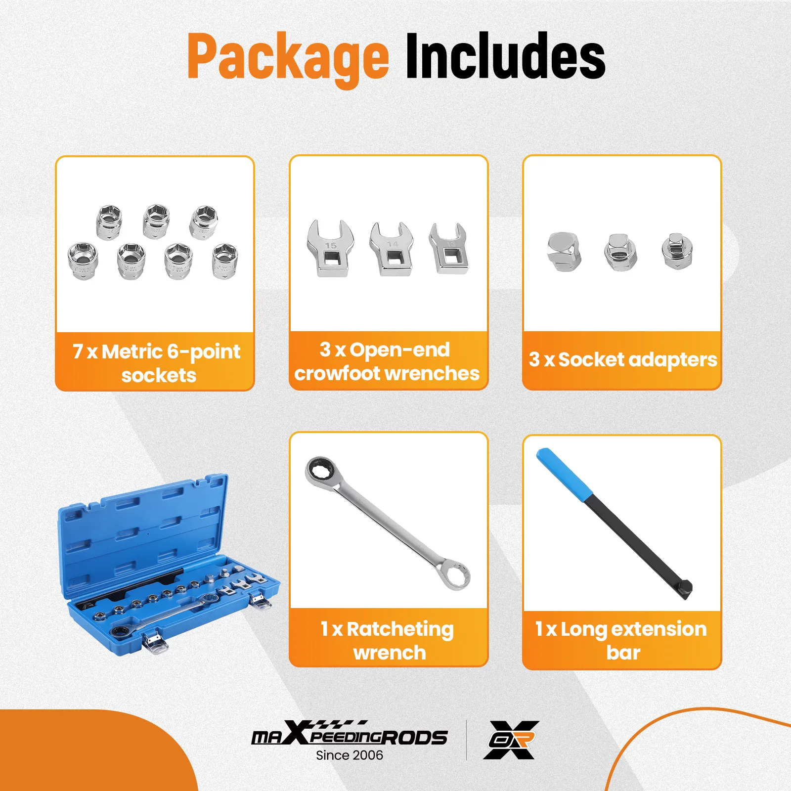 

15X Universal Ratcheting Serpentine Belt Tool Kit Removal/Installation Tool Set