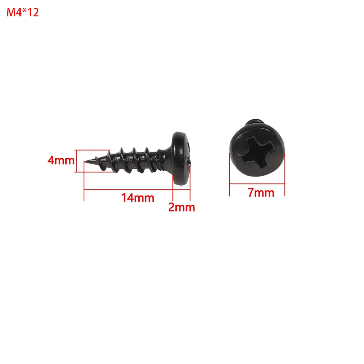 Round Head Cross Screw Junction Box/Self Tapping Screw Audio Accessory M3.5 M4 M5/5PCS