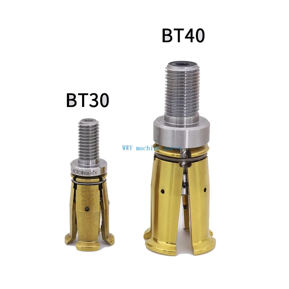 BT30 BT40 45 Degrees Gripper External Internal Threaded Spindle Claw Clamp 4 Petal Pull Claw Tool Milling CNC Machine Center