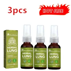 3x 30ml Lung Herbal Cleanser Spray Smokers Clear Nasal Mist Anti Snoring Congestion Relieves Solution Clear Throat Breath Spray
