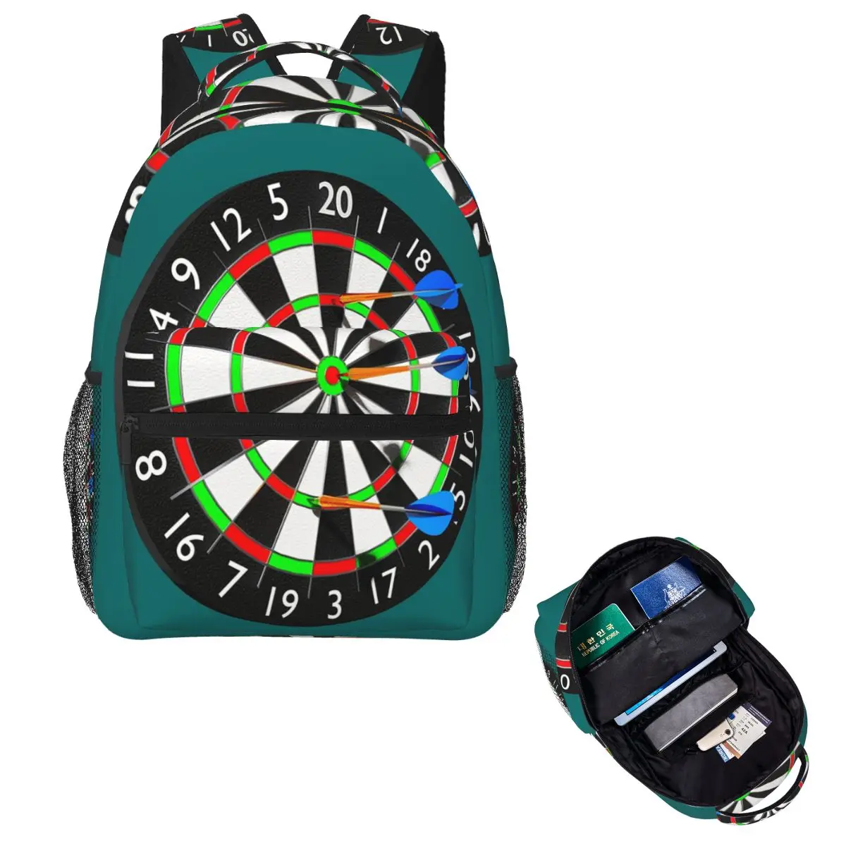 

Dart Game Student Backpack School Bag Hiking Travel Daypack for Boys Girls Fashion Bookbag Shoulder Bags