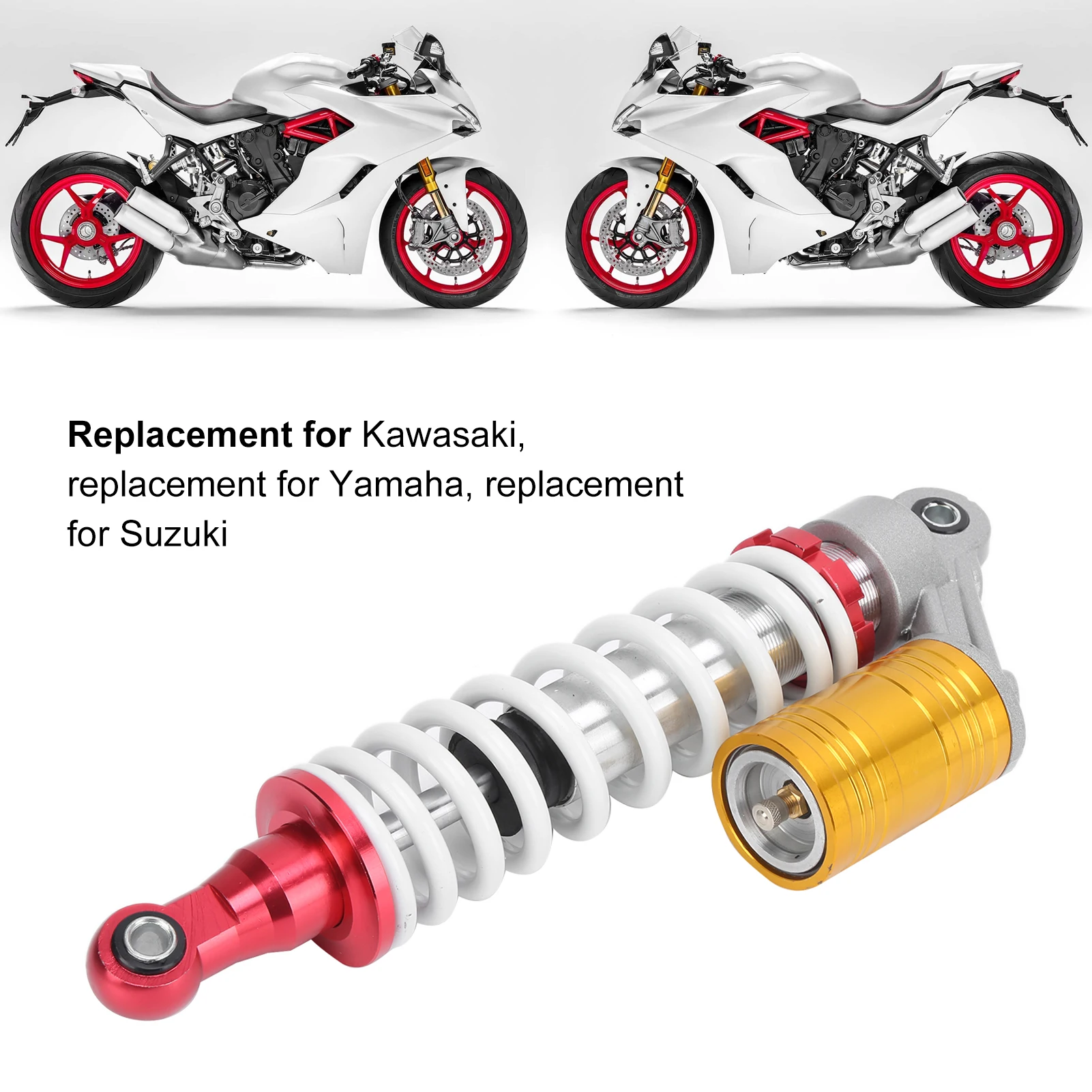 

325 мм мотоциклетный амортизатор, регулируемый демпфирующий амортизатор, замена амортизатора для мотоцикла, амортизатор