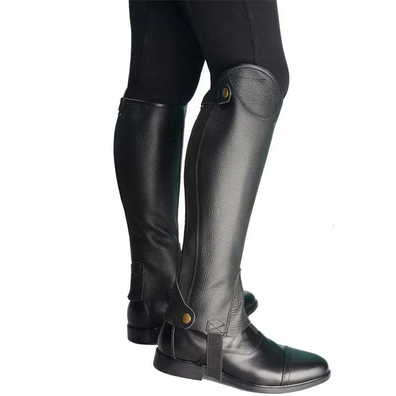 Leggings De Couro De Microfibra Equestre, Capa Durável De Botas De Equitação, Protetores Do Corpo, Equipamento De Engrenagem De Proteção Macia