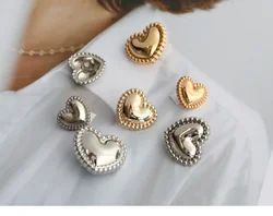 10pcs/lot Size:11.5-23mm Sweet Heart Metal Buttons Metal Shank Button for Garment Sewing Embellishment Accessories(SS-1008)