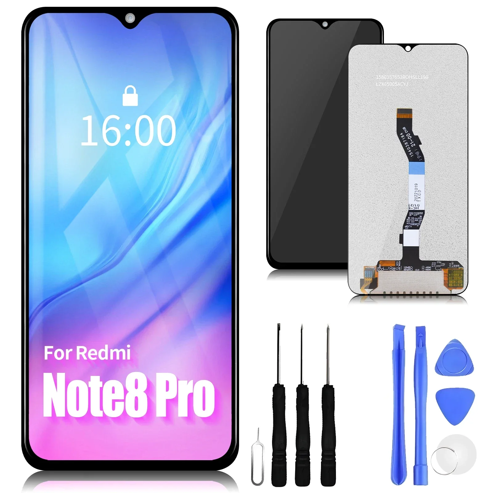 

6.53' For Xiaomi Redmi Note 8 Pro cog For Ori Redmi Note8 Pro M1906G7I LCD Display Touch Screen Digitizer Assembly Replacement