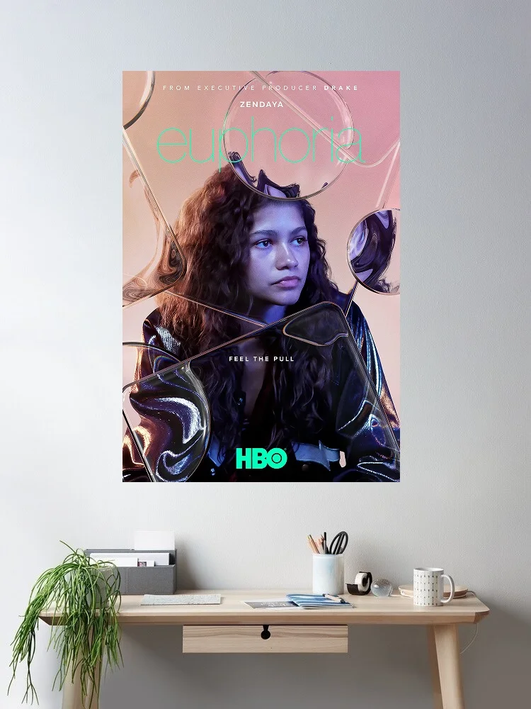 Film Euphoria, affiche d'art imprimée sur soie, décoration murale pour la maison