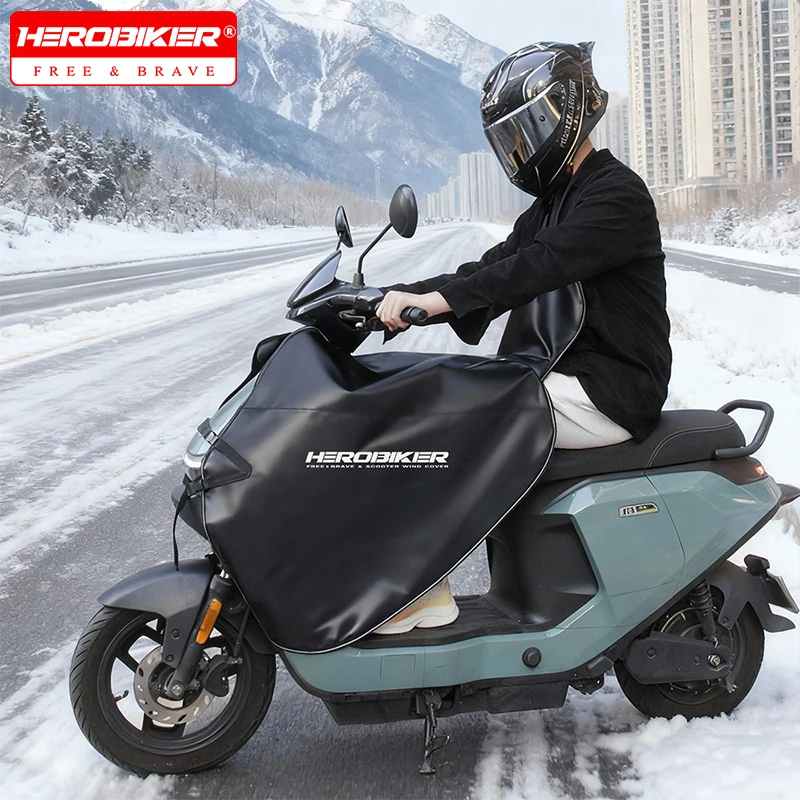 

Водонепроницаемое зимнее одеяло для мотоцикла, защита от холода, ветрозащитный водоотталкивающий чехол для ног, защита от дождя для мотоциклов, скутеров