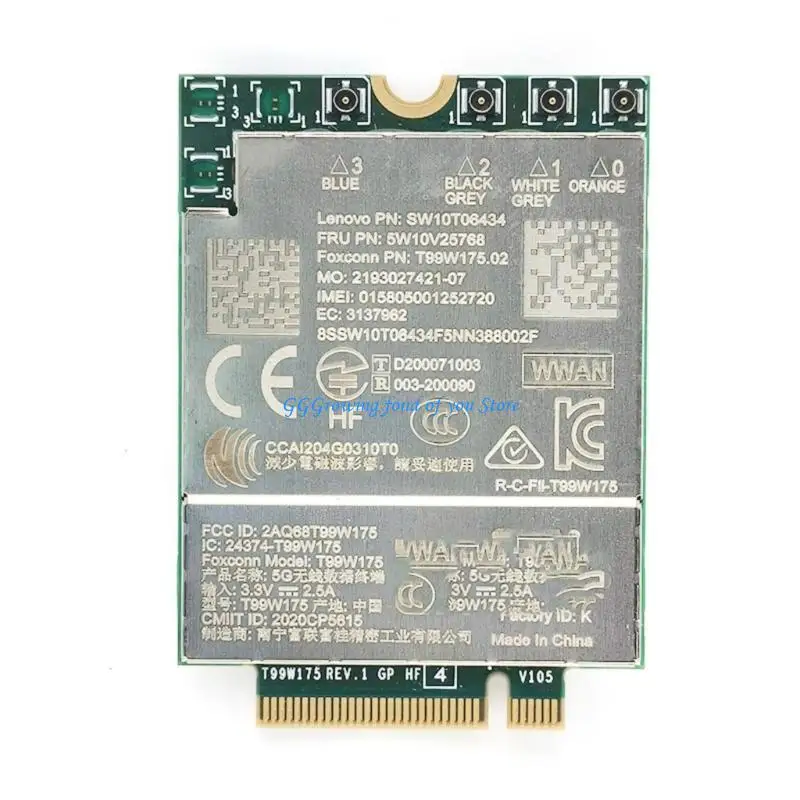 H9EB T99W175 M.2 Cartão sem fio 5W10V25768 Para laptops T14S X13