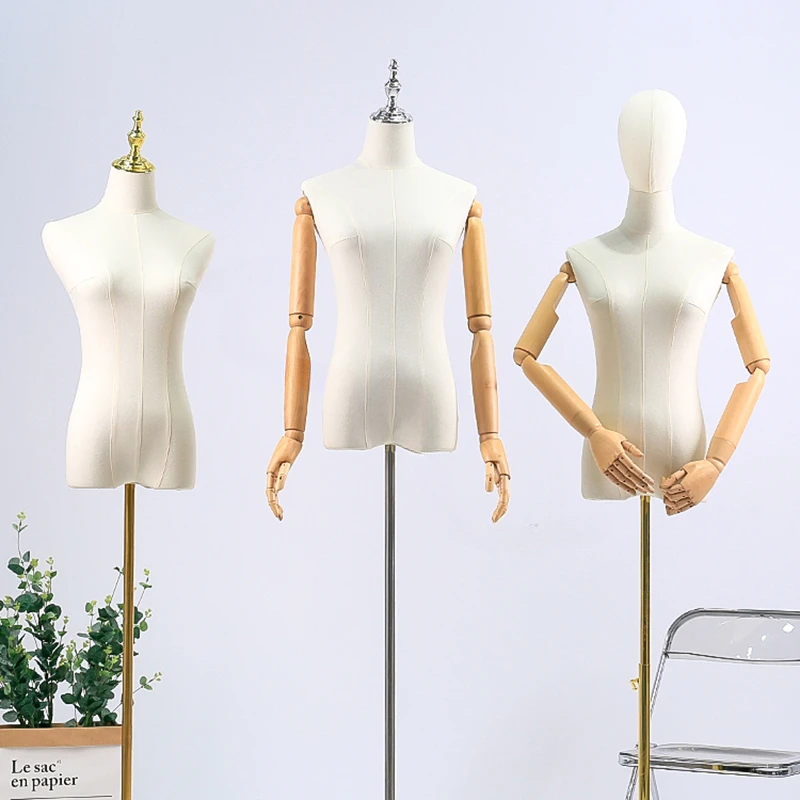 Store Mannequin for Women's Half-length Women's Clothing Model Clothing Display Stand Wedding Dress Mannequin