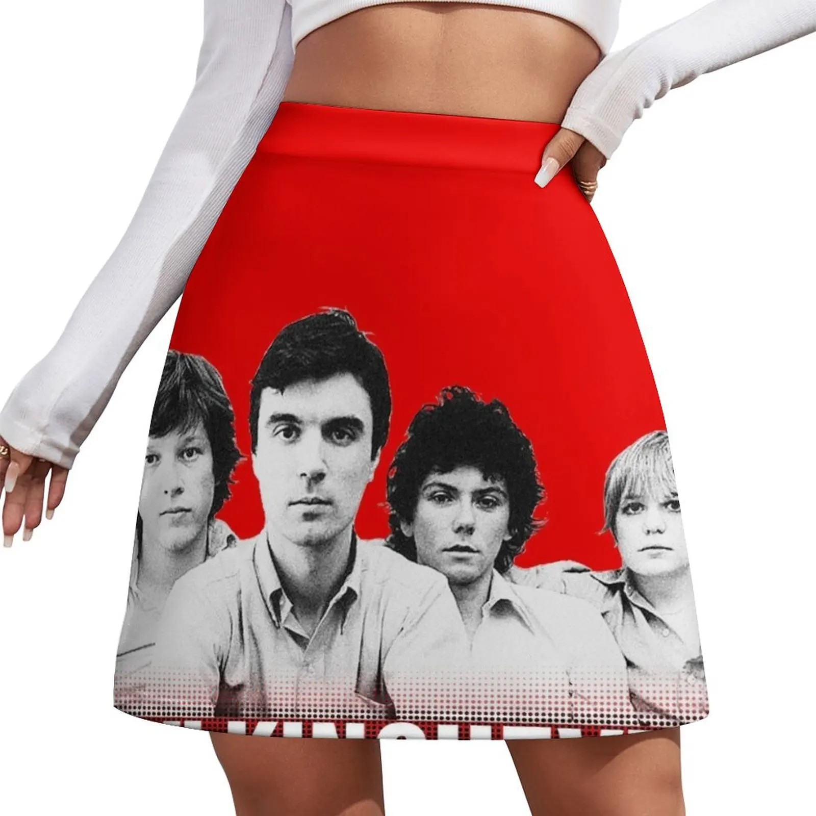 

talking heads Mini Skirt Woman clothing korean style skirt Short skirt woman