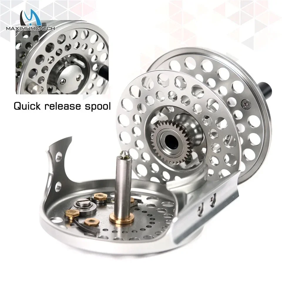 Carrete de pesca con mosca trucha MAXIMUMCATCH CDB retro CNC - imagen 2