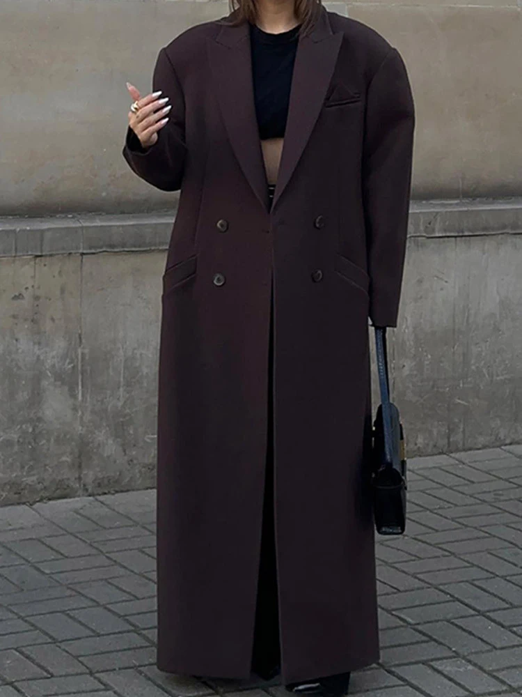 Tenue de transport féminine, manteau Long à col nouveau, mode transfrontalière européenne et américaine, élégant et